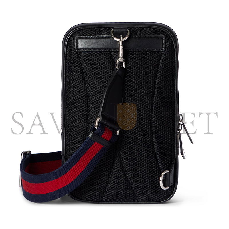 G*u*i gg black small slingbag 822073 (17.5*7*6cm)